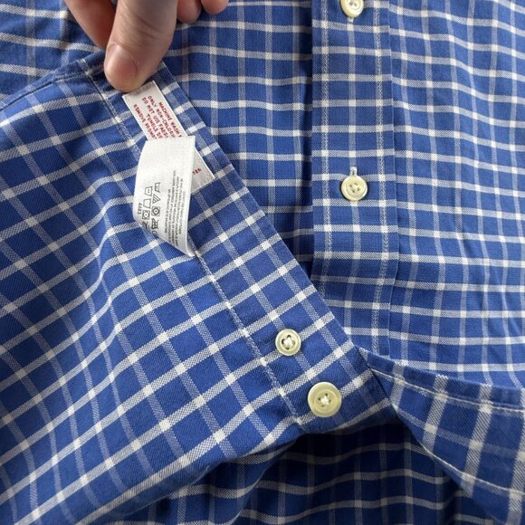 Blue Checkered Men's Shirt - Picture 11 of 15